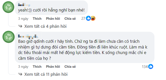 Tranh cãi việc cầm tiền của người yêu chi tiêu chung trước khi kết hôn: Suy nghĩ cho tương lai hay bào tiền đối phương? - Ảnh 3.