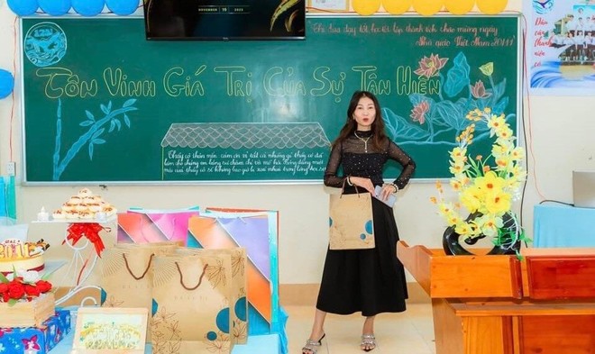 Thời trang đi dạy học của cô giáo U50 như giới tài phiệt Hàn Quốc gây sốt mạng - Ảnh 9.