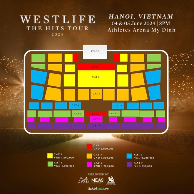 Show diễn Westlife tại Hà Nội năm nay chưa sold-out được đêm nào dù vé bán ra chỉ bằng 1 nửa năm ngoái! - Ảnh 1.