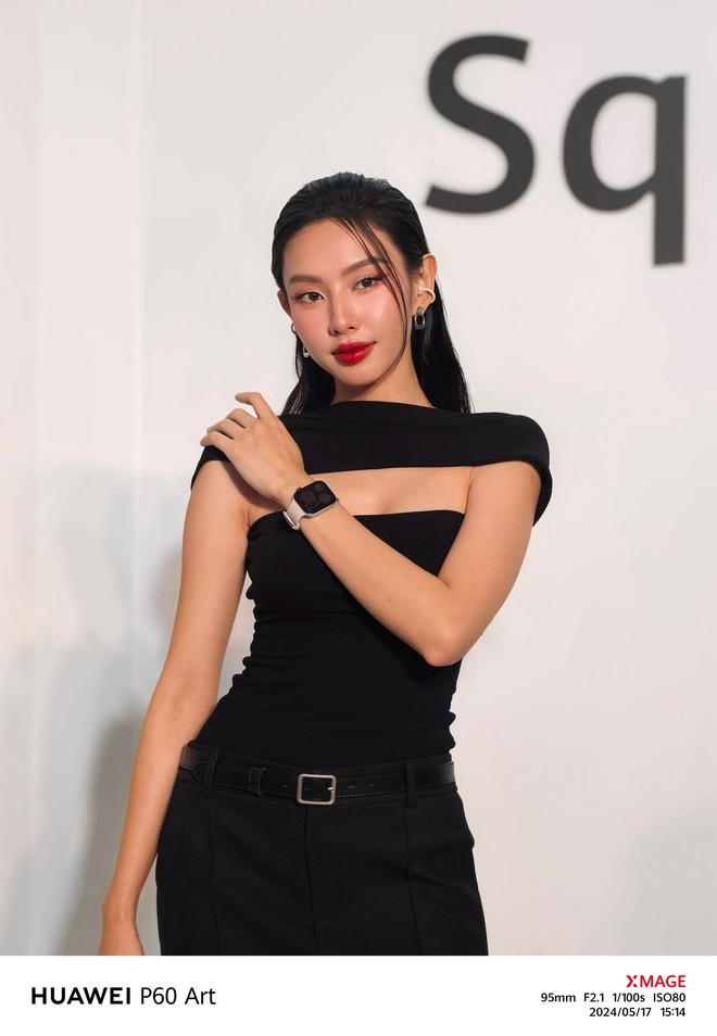 Hoa Hậu Thùy Tiên đẹp sáng bừng tại sự kiện Huawei ra mắt đồng hồ Watch Fit 3 - Ảnh 5.