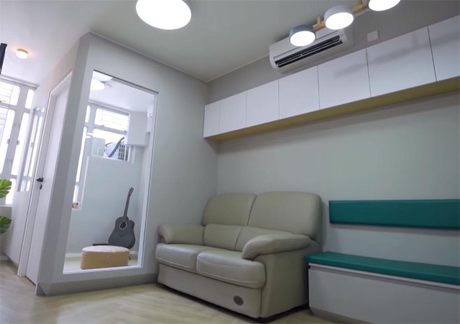 Căn hộ 27m2 được cải tạo thành 2 phòng ngủ nhưng vẫn đón được ánh sáng tự nhiên và đủ tầm nhìn - Ảnh 4.