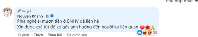 Giữa drama gắt với Thủy Tiên, Khánh Thi tiếp tục gây tranh cãi khi tuyên bố: Phía nghệ sĩ mượn tiền đã liên hệ - Ảnh 3.