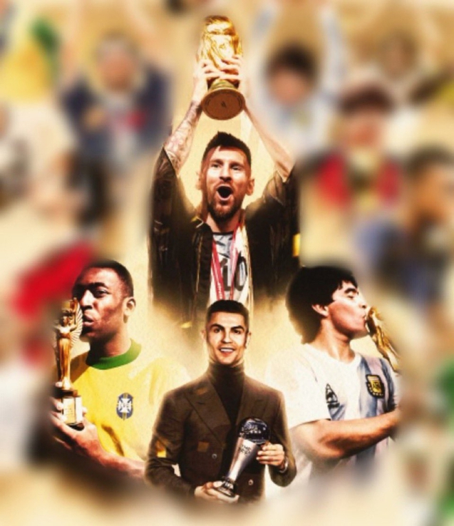 Tranh cãi nảy lửa vị trí của Ronaldo trong bức ảnh kỷ niệm: Chưa có World Cup mà được ở chính giữa cạnh Messi - Ảnh 2.