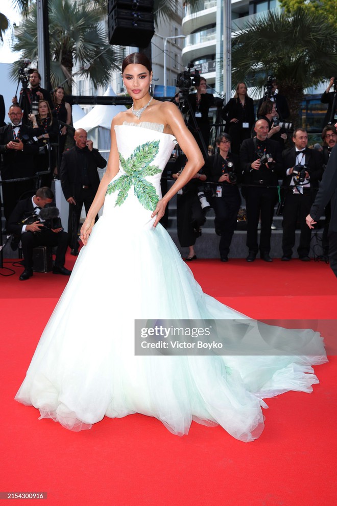 Thảm đỏ Cannes ngày 10: Bella Hadid khoe trọn body đồng hồ cát, mỹ nhân 13 Reasons Why nhận cơn mưa lời khen - Ảnh 9.