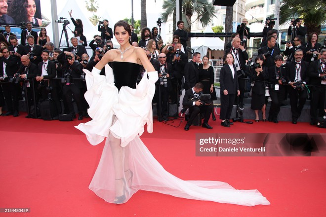 Thảm đỏ Cannes ngày 11: Bình An - Phương Nga lần đầu đổ bộ, đỉnh nhất là siêu mẫu Coco Rocha và Á hậu Hoàn vũ! - Ảnh 8.