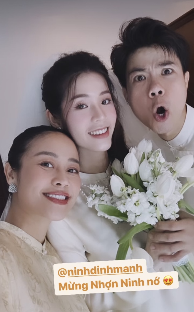 Đinh Mạnh Ninh tổ chức đám cưới tại Bắc Giang: Cô dâu lộ diện rạng rỡ, MC Phí Linh và bạn bè thân thiết tham dự - Ảnh 2.