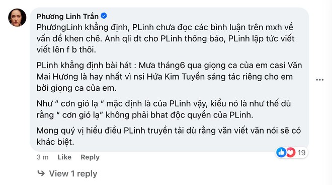 Phương Linh cố tình hát hit độc quyền của Văn Mai Hương rồi xin lỗi - Ảnh 4.