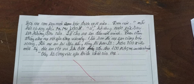 Đề: Miêu tả công việc yêu thích nhất của mẹ - học sinh tiểu học viết văn khiến mẹ ngượng chín, bị đánh đòn cũng không oan - Ảnh 2.