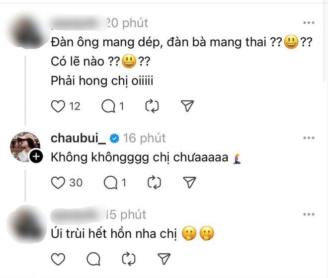 Châu Bùi lên tiếng nghi vấn đang có tin vui với Binz - Ảnh 3.