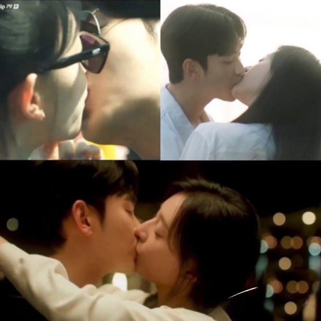 Queen of Tears tung loạt cảnh hôn bị cắt của Kim Soo Hyun - Kim Ji Won, ngọt như yêu thật khiến netizen tiếc nuối - Ảnh 4.
