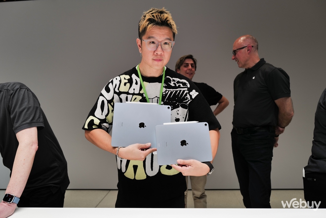 Trực tiếp ngắm nh&igrave;n iPad Air 2024: 2 k&iacute;ch thước để lựa chọn, d&ugrave;ng được b&uacute;t Apple Pencil Pro - Ảnh 12.