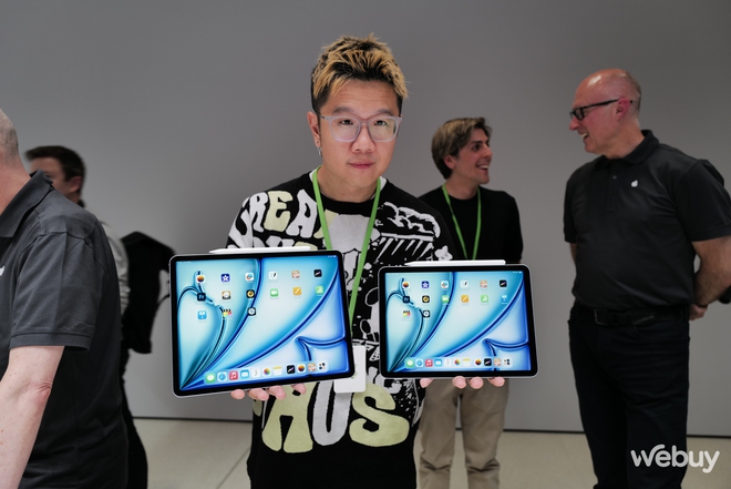 Trực tiếp ngắm nh&igrave;n iPad Air 2024: 2 k&iacute;ch thước để lựa chọn, d&ugrave;ng được b&uacute;t Apple Pencil Pro - Ảnh 11.