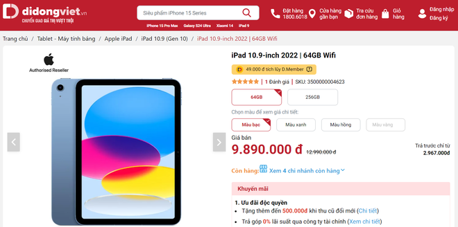 Đây là chiếc iPad đang giảm giá chỉ còn chưa tới 10 triệu, người chơi hệ đồ cũ nên mua ngay! - Ảnh 3.
