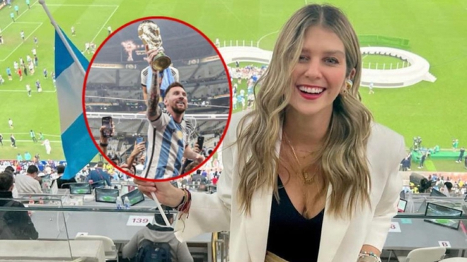 Messi rơi vào cảnh trớ trêu khi nữ phóng viên xinh đẹp bất ngờ bật khóc giữa lúc phỏng vấn - Ảnh 1.