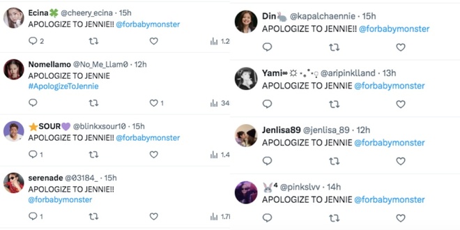 Netizen phẫn nộ, yêu cầu fan BABYMONSTER xin lỗi vì bình luận thô tục về Jennie - Ảnh 3.