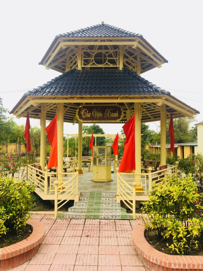 Đất học Nam Định có 1 ngôi trường khiến mọi trái tim phải rung rinh: Sao mà đẹp quá đỗi! Từ cổng vào xanh ngát bóng cây - Ảnh 9.