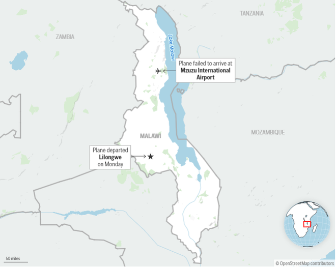 Khẩn trương tìm kiếm máy bay chở Phó Tổng thống Malawi mất tích bí ẩn - Ảnh 2.