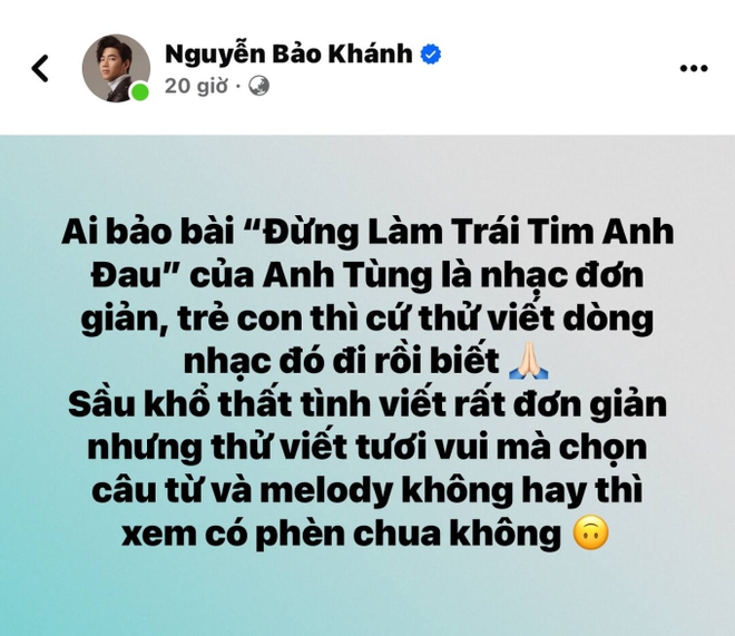 Bài mới của Sơn Tùng bị chê trẻ con, K-ICM bảo vệ cực gắt: Tươi vui mà chọn câu từ và melody không hay thì xem có phèn chua không! - Ảnh 3.