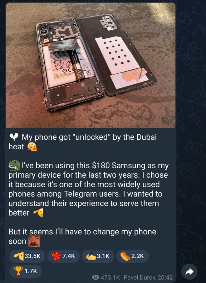 Mẫu smartphone được CEO Telegram tin dùng suốt 2 năm qua: Giá chỉ 180 USD, từng được người dùng Việt cực kỳ ưa chuộng - Ảnh 2.
