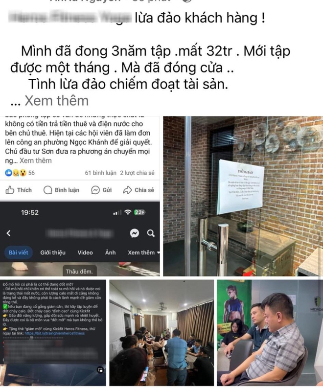 Một phòng gym 4 sao tại Hà Nội bị tố lừa đảo, hội viên mất không 32 triệu còn bị chủ trả treo: Có vài triệu mà làm loạn lên - Ảnh 1.