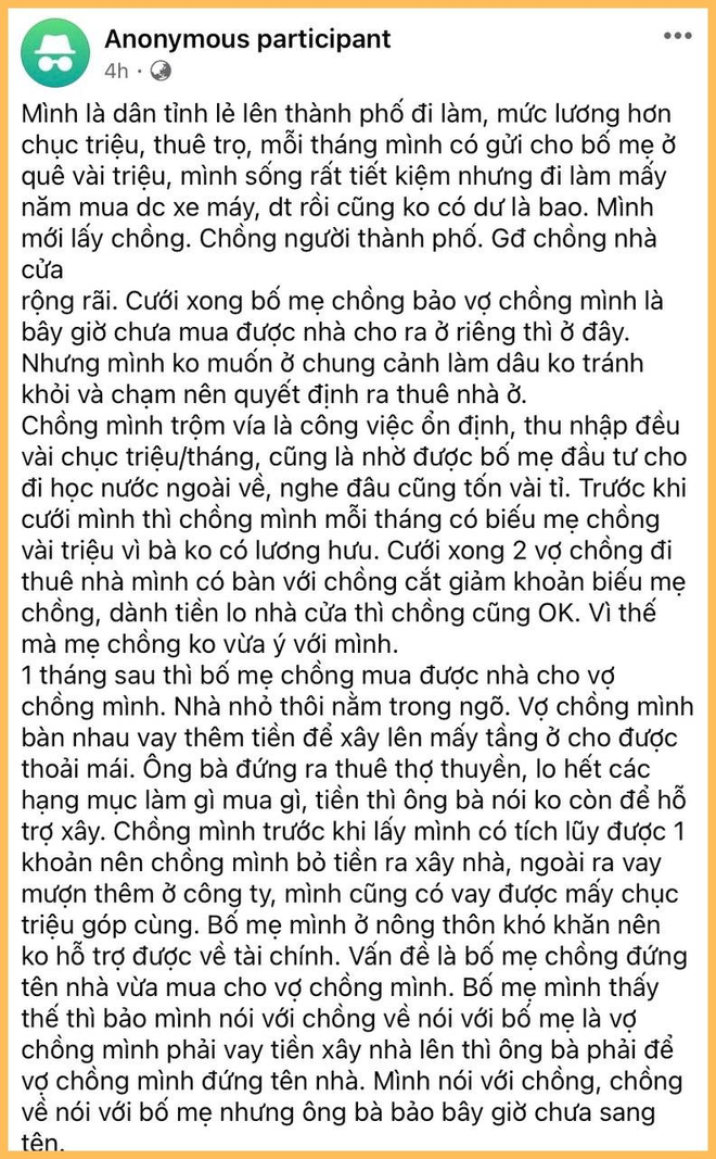 Bố mẹ chi tiền tỷ cho đi du học, mua sẵn nhà cho ở nhưng lại nghe lời vợ “cắt” tiền biếu bố mẹ hàng tháng: Làm con vậy mà coi được? - Ảnh 1.