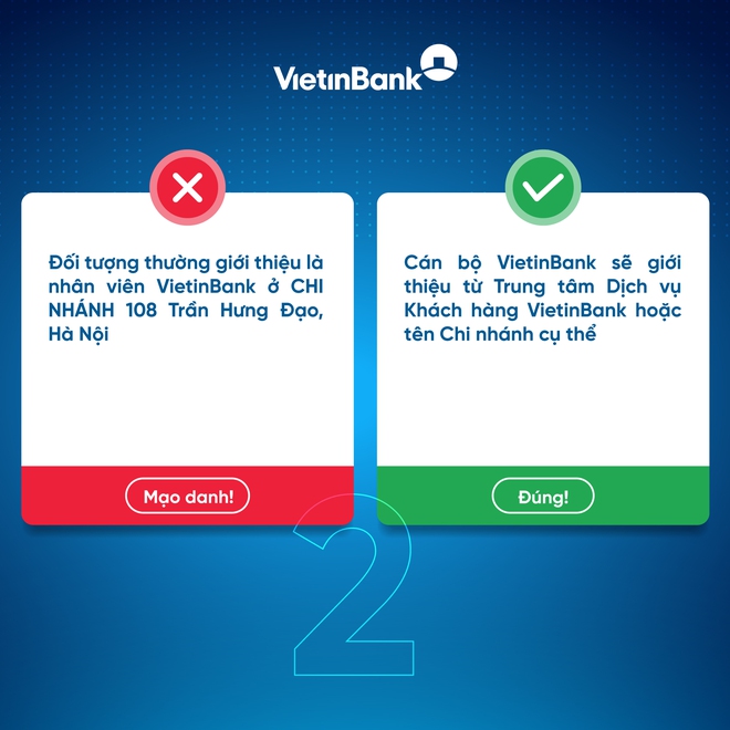 Ngân hàng VietinBank cảnh báo 6 dấu hiệu nhận biết cuộc gọi mạo danh cán bộ ngân hàng, lừa đảo rút tiền từ tài khoản - Ảnh 3.