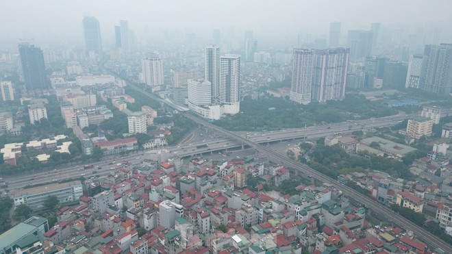 H&agrave; Nội m&ugrave; mịt, chất lượng kh&ocirc;ng kh&iacute; xấu - Ảnh 3.