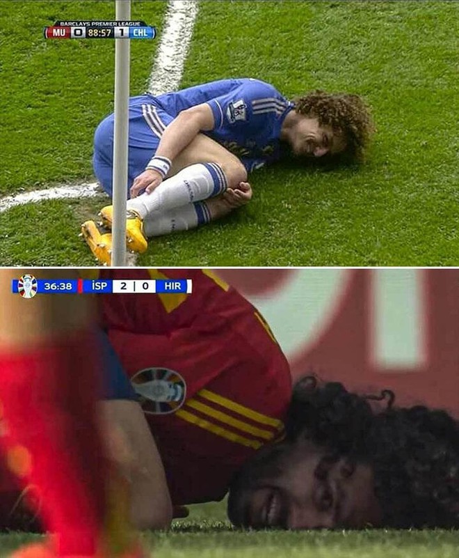 Cầu thủ Tây Ban Nha lăn ra sân ăn vạ, cười trơ trẽn - Ảnh 2.
