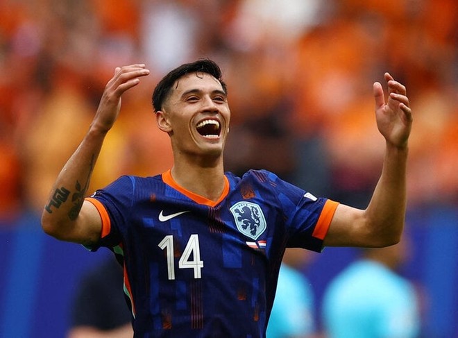 Cầu thủ từng từ chối tuyển Indonesia được đá chính cho Hà Lan ở EURO 2024 - Ảnh 1.