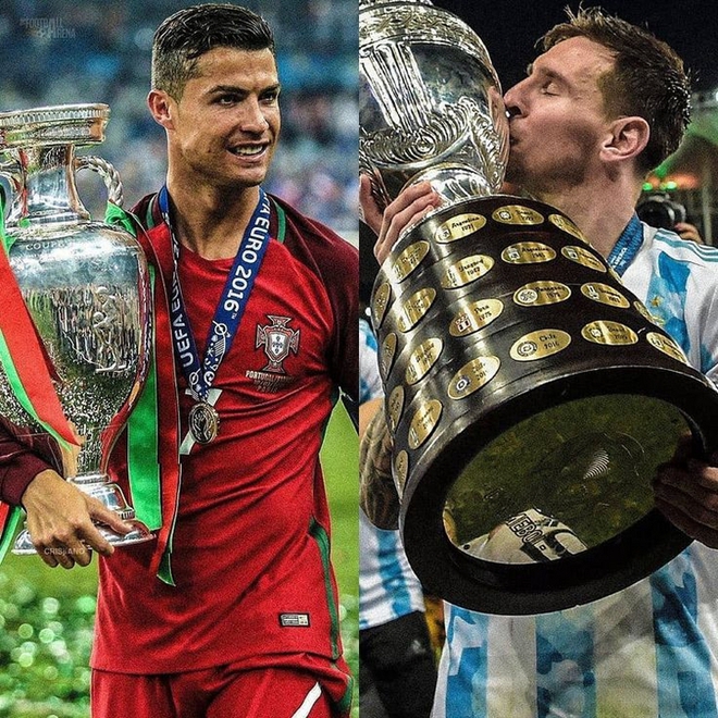 Ronaldo đá 6 kỳ EURO có hơn Messi ở Copa America? - Ảnh 1.