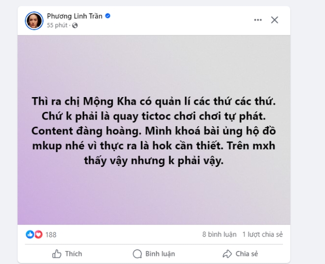 Tranh cãi vụ ca sĩ Phương Linh xéo xắt với Mộng Kha: Phụ nữ nên giúp nhau hay thật sự hệ tưởng đóng tủ lạnh đã mất chất? - Ảnh 2.