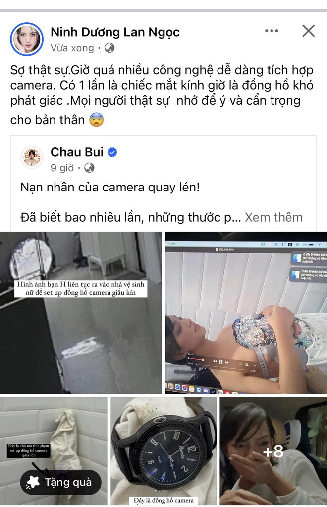 Vụ Châu Bùi bị camera quay lén đang thay đồ: Lan Ngọc sợ vì thủ đoạn tinh vi, dàn sao Việt lên tiếng “quá phẫn nộ và đáng sợ!” - Ảnh 2.