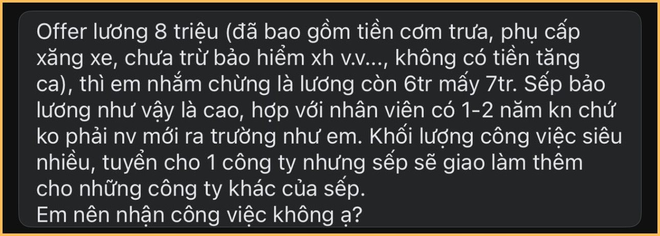 Thời buổi này, lương 10 triệu còn phải cân nhắc, 8 triệu mà bắt làm quần quật thì “xin phép chê”? - Ảnh 1.