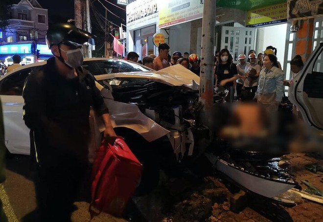Nữ tài xế ô tô tông loạt xe máy ở TP Vũng Tàu, 2 người chết tại chỗ - Ảnh 1.