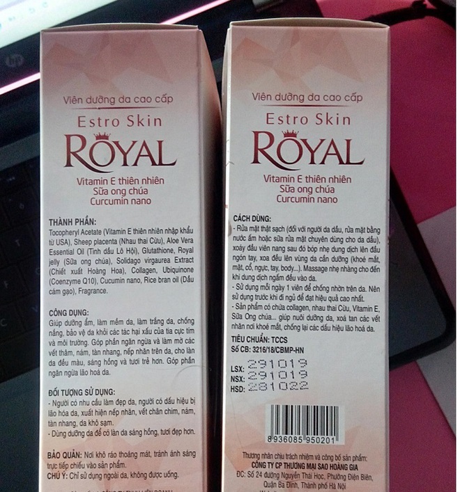 Đình chỉ lưu hành, thu hồi mỹ phẩm làm đẹp da Estro Skin Royal vì chứa nhiều chất cấm - Ảnh 2.