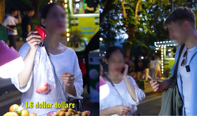 Quận Hoàn Kiếm xác minh đoạn clip bán 200.000 đồng/kg quả roi cho khách Tây - Ảnh 1.