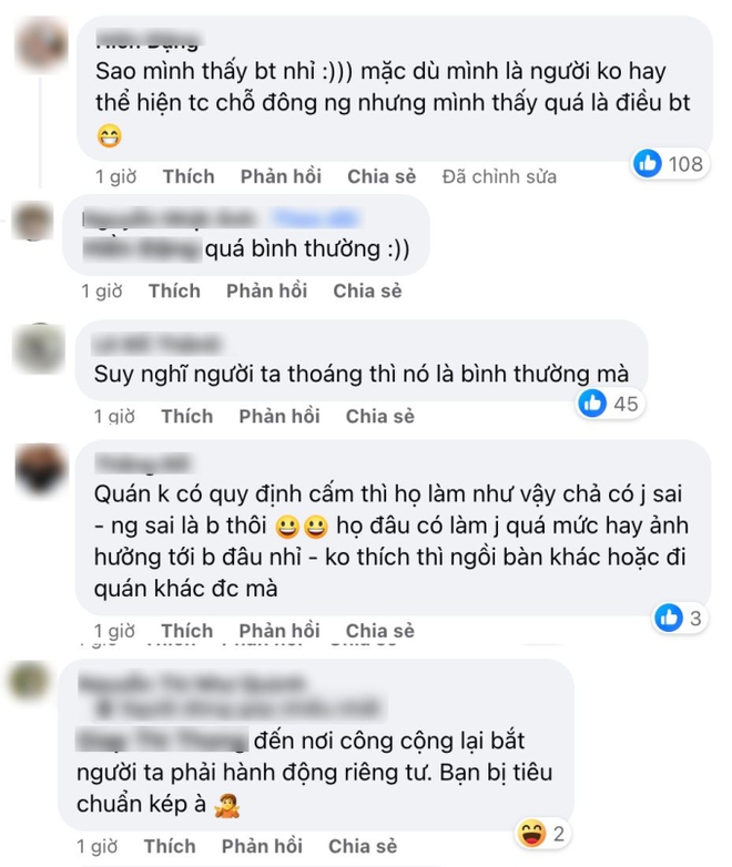 X&ocirc;n xao h&igrave;nh ảnh cặp đ&ocirc;i &ocirc;m h&ocirc;n nhau giữa qu&aacute;n c&agrave; ph&ecirc; khiến d&acirc;n mạng tranh c&atilde;i: Liệu nơi c&ocirc;ng cộng th&igrave; c&oacute; thể thoải m&aacute;i như vậy? - Ảnh 3.