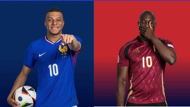 Trực tiếp Ph&aacute;p vs Bỉ: Mbappe đối đầu Lukaku trong trận đại chiến đỉnh cao tại Euro 2024 - Ảnh 1.