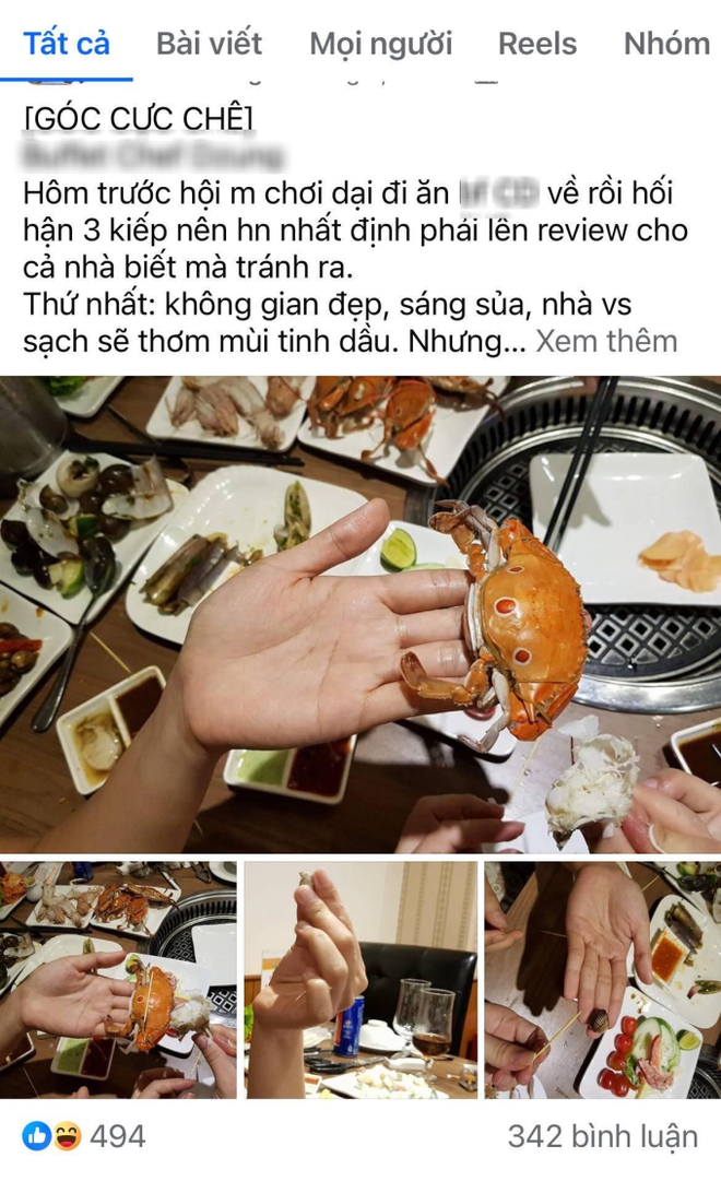 Bỏ 500k ăn buffet tại nhà hàng nổi tiếng Hà Nội, thực khách thất vọng: Hải sản óp, có con ôi hỏng, ăn về còn chịu cảnh tào tháo đuổi - Ảnh 4.