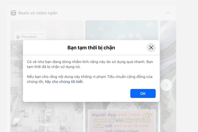 Nóng: Facebook gặp lỗi khó hiểu, nhiều người dùng bị chặn không rõ lý do - Ảnh 1.