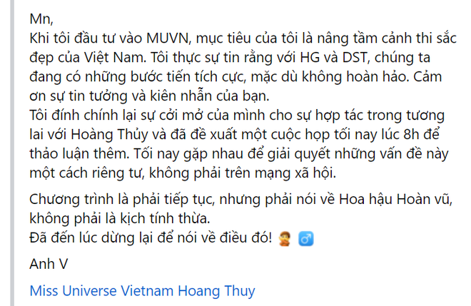 Mr V - vị chủ tịch quyền lực phản đối hành động leak tin nhắn của Hoàng Thùy, hẹn 8 giờ tối nay gặp mặt - Ảnh 4.