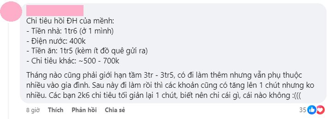 Tranh cãi kịch liệt: Sinh viên lên thành phố học cần hơn 13,5 triệu đồng/tháng cho chi phí sinh hoạt, dân mạng nhận xét tiêu hoang thế này thì bố mẹ ở quê bán đất cũng không nuôi nổi - Ảnh 5.