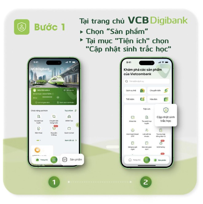 Vietcombank cho cập nhật thông tin sinh trắc học không cần quét CCCD gắn chip, làm ngay trên app! - Ảnh 2.