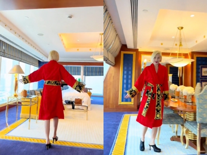 Chị đẹp review phòng Tổng thống khách sạn 7 sao ở Dubai giá 300 triệu mỗi đêm, chuyến đi gia đình 5 ngày sương sương 1,2 tỷ đồng! - Ảnh 2.