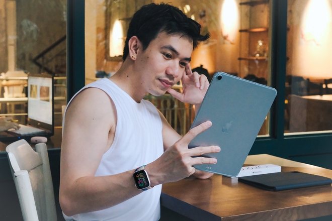 Ấn tượng đầu tiên về iPad Air chính hãng mới tại Việt Nam: Màu sắc đẹp, mạnh mẽ với chip M2, nhiều phụ kiện mới - Ảnh 12.