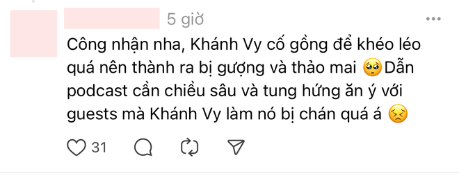 Khánh Vy gồng, thảo mai và văn mẫu khi làm MC cho podcast của Anh Trai Vượt Ngàn Chông Gai? - Ảnh 4.