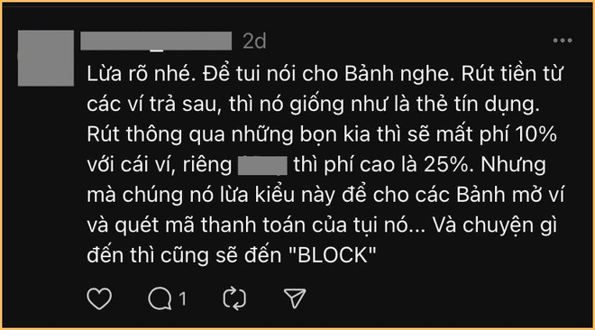 Lên Threads rủ nhau mở ví trả sau rút tiền rồi khóa ví để không phải trả: Tỉnh lại đi các “bảnh” ơi! - Ảnh 7.