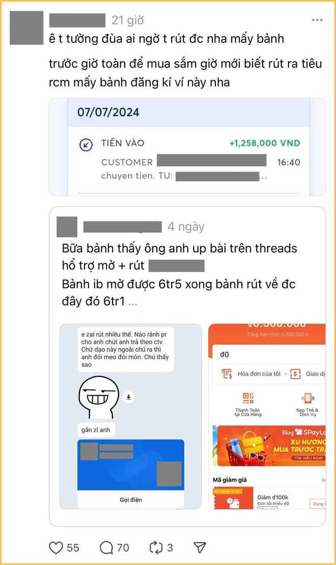 Lên Threads rủ nhau mở ví trả sau rút tiền rồi khóa ví để không phải trả: Tỉnh lại đi các “bảnh” ơi! - Ảnh 2.