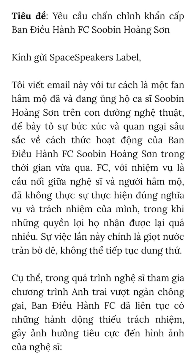 Tình hình căng thẳng đang xảy ra với SOOBIN- Ảnh 3.