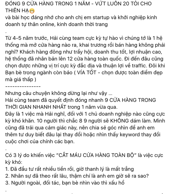 Local brand Việt đang quá khó khăn: Nhiều nơi đóng cửa, có người bay luôn 20 tỷ- Ảnh 4.